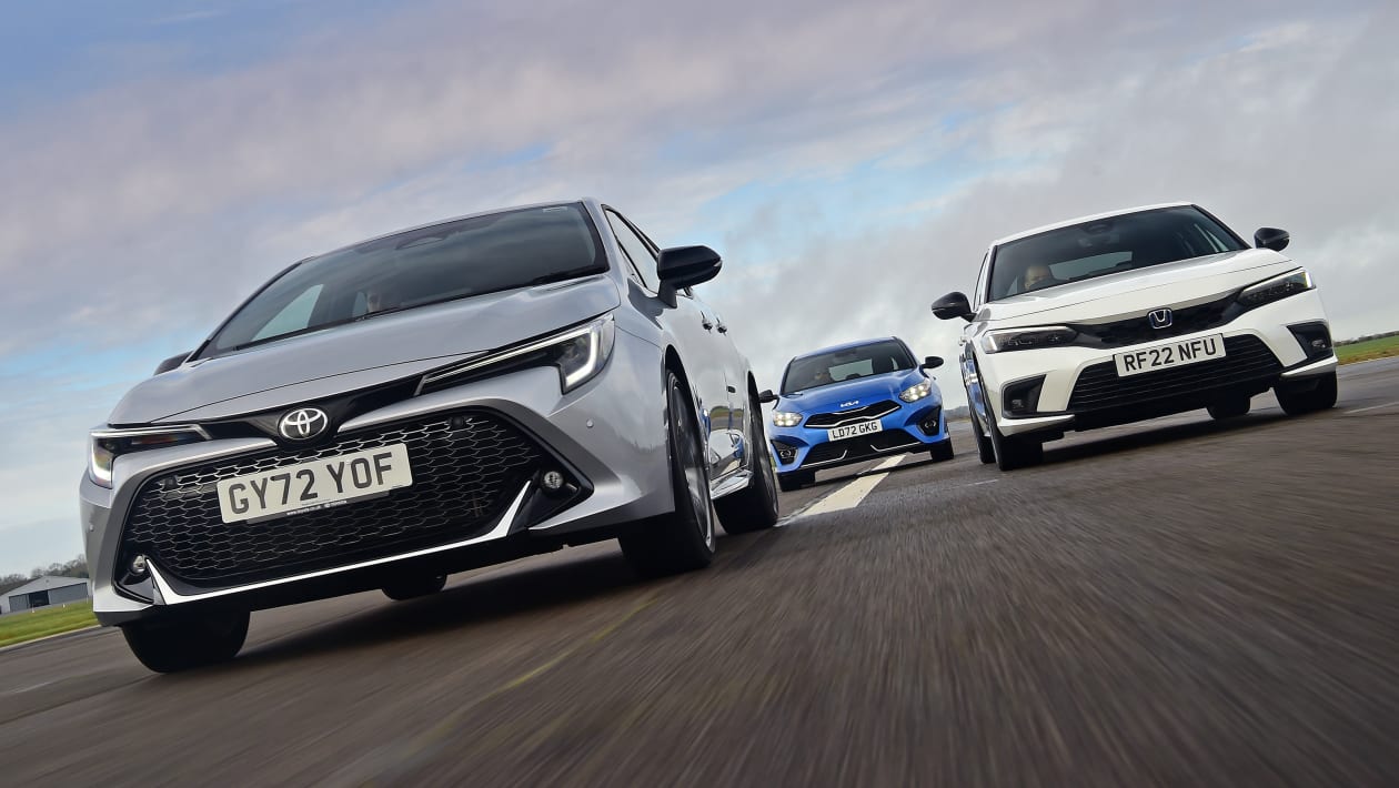 Toyota Corolla vs Honda Civic vs Kia Ceed 2023 group test review Auto Express